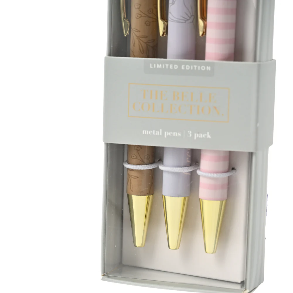 Belle Collection Metal Pens 3pk - GRATEFUL - Image 2