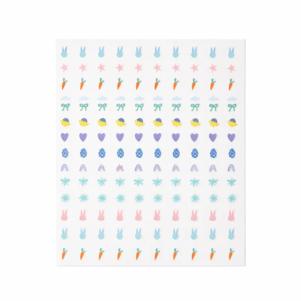 Hoppy Times Kids Easter Nail Stickers - HOP TO IT!