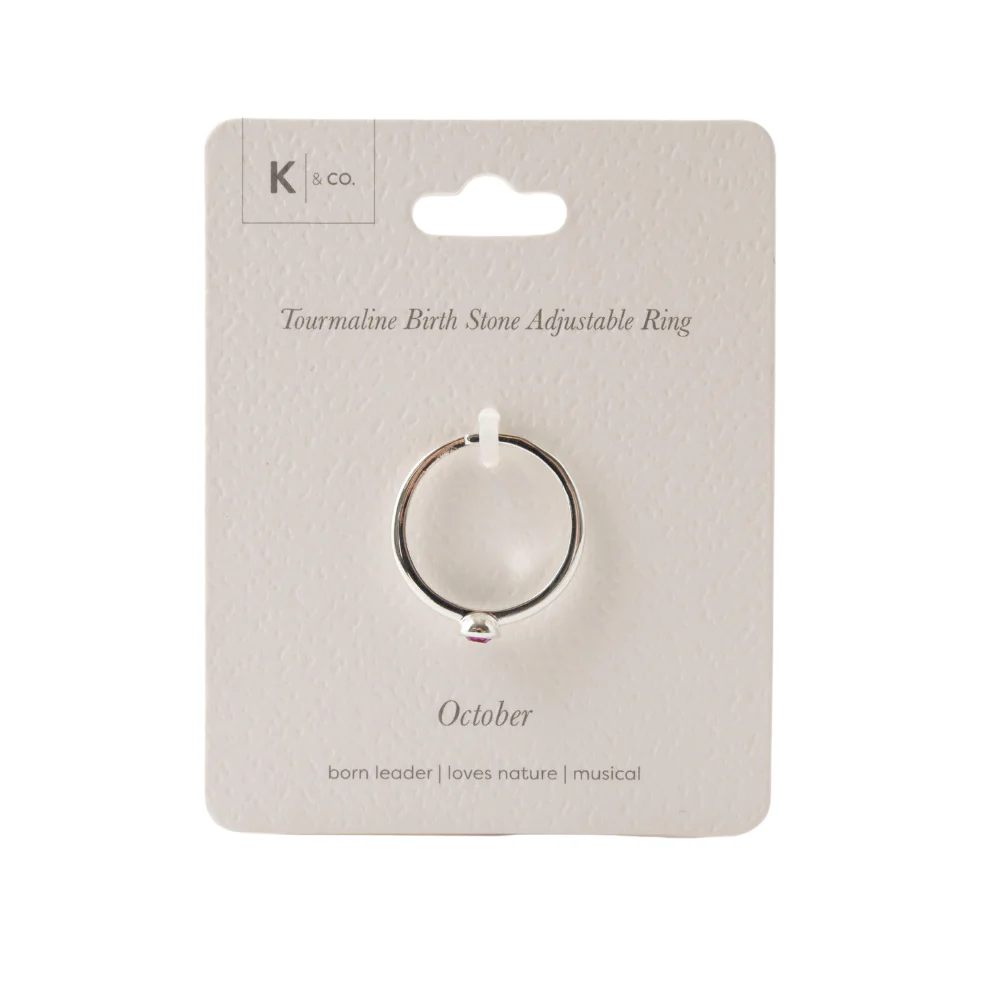 K&CO. Birthstone Adjustable Ring - OCTOBER - Image 2