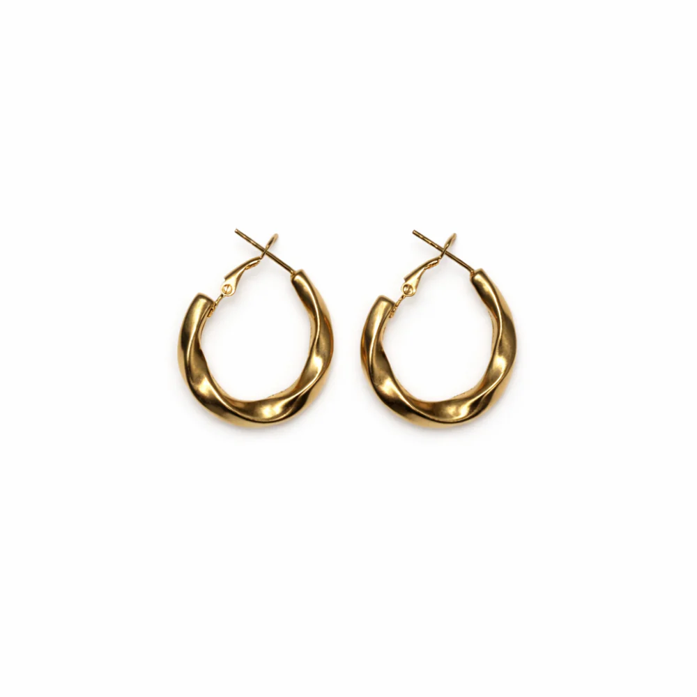 K&Co. Signature Jewellery Georgia Twist Earrings - GOLD - Image 3