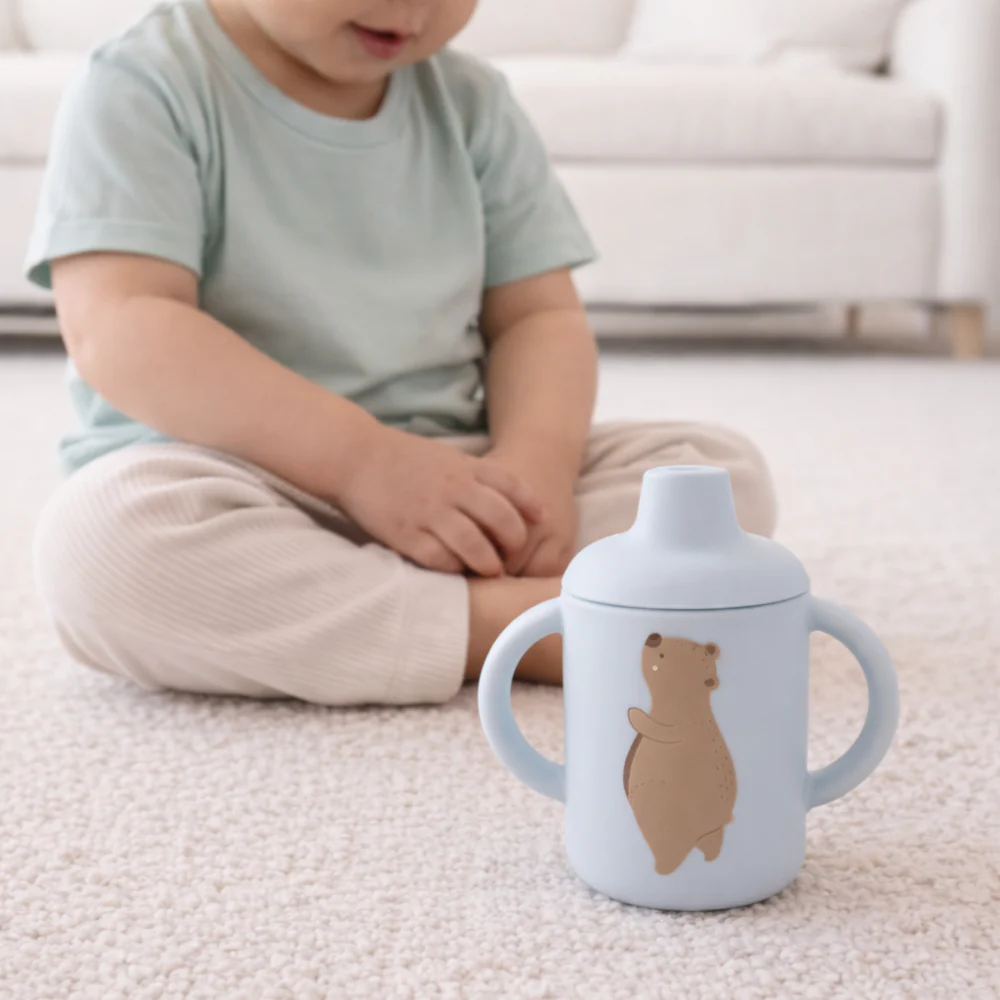 Market Day - Baby Silicone Sippy Cup - BEAR - Image 2