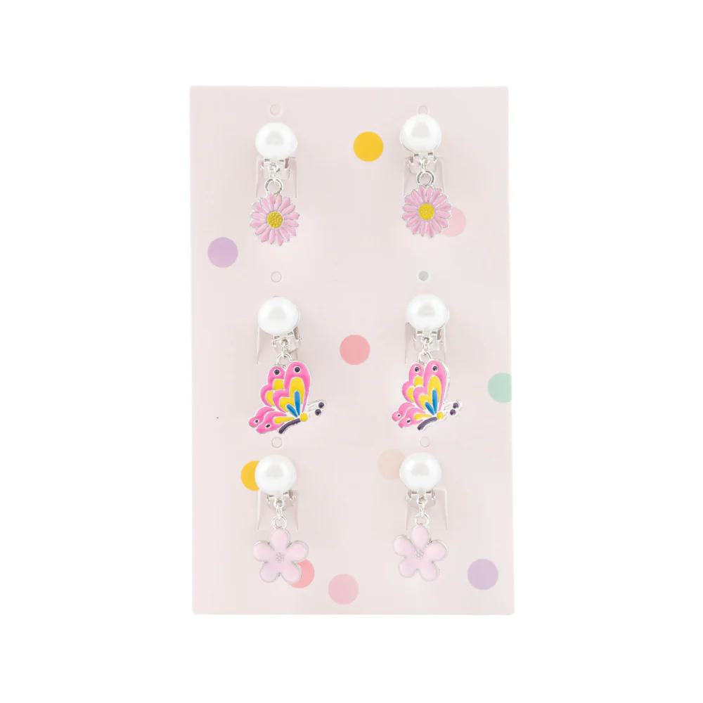 Sunnie Series Earring Set 3pk - FLORAL PEARL