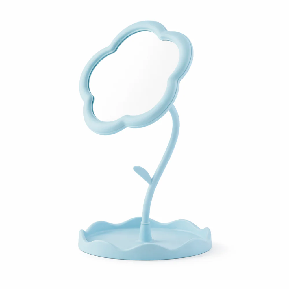 The Daisy Edit Flower Mirror - BLUE