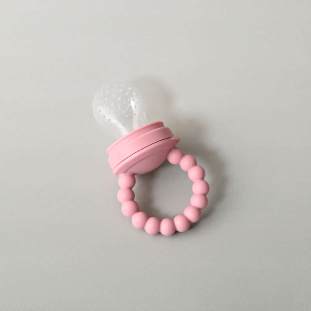 Tiny Orchard Baby Silicone Food Feeder - PINK - Image 2